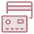 Icon illustration of a credit card